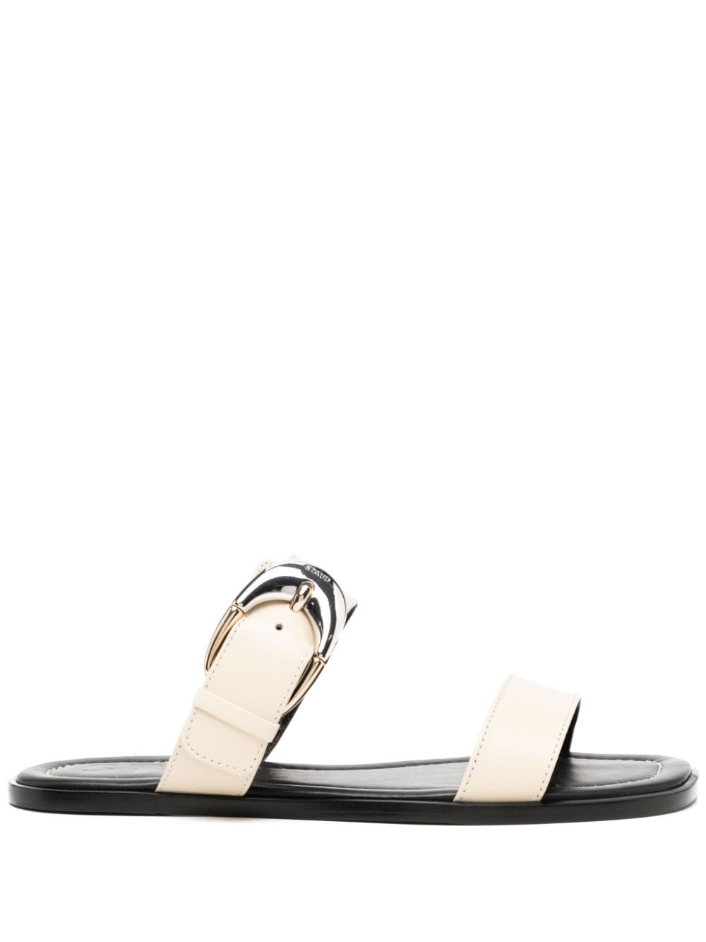 STAUD Harlow flat sandal Neutrals