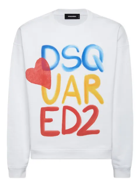 DSQUARED2 sudadera con logo estampado
