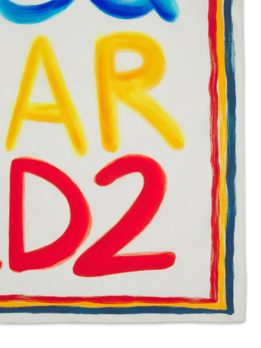 DSQUARED2 Katoenen sjaal Wit