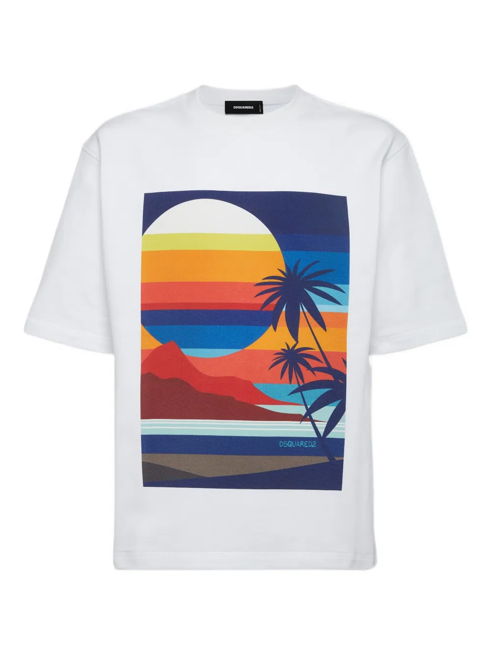 DSQUARED2 playera Summer Lovers Sunset | blanco | Image 1