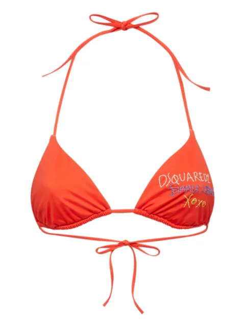 DSQUARED2 haut de bikini à broderies
