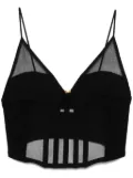 Elisabetta Franchi corset-style top - Black