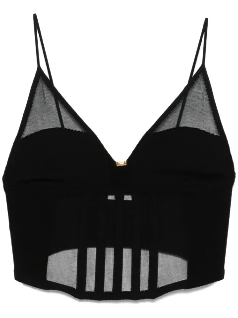 Elisabetta Franchi top estilo corset
