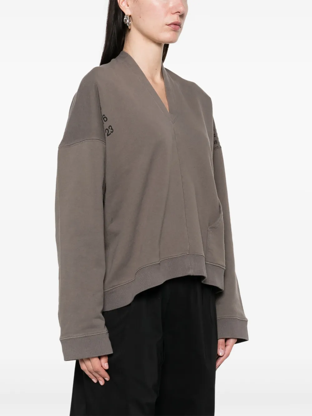 MM6 MAISON MARGIELA ASYMMETRIC SWEATSHIRT