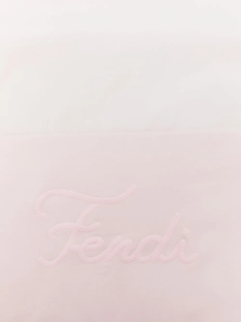 Fendi Kids Deken met geborduurd logo Roze