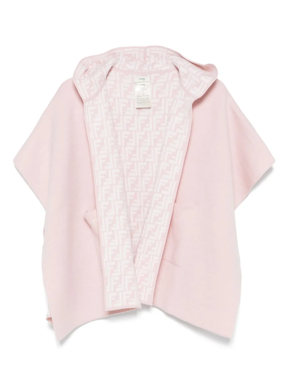 Fendi Kids Omkeerbare cape Roze