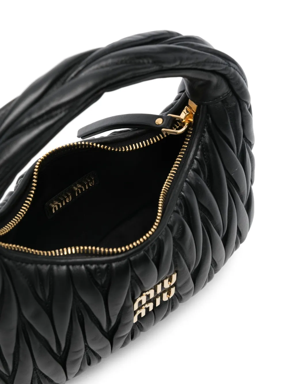 Miu Wander kleine shopper Zwart