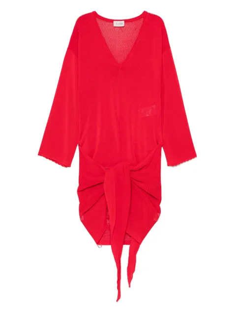 The Attico vestido corto con cuello en V