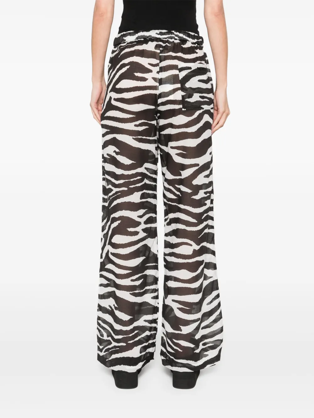 The Attico Pantaloni semi trasparenti con stampa zebra | Abbigliamento | Image 4