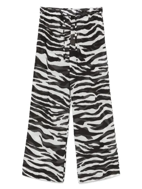 The Attico zebra-print sheer trousers