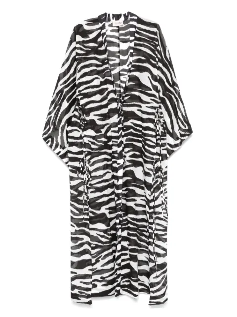 The Attico zebra-print beach cover-up