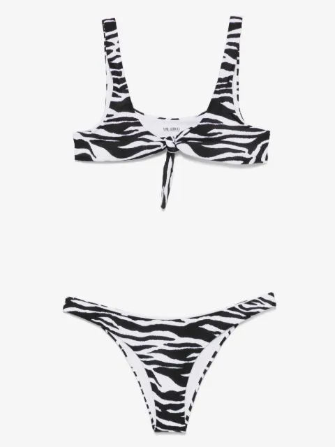 The Attico zebra-print bikini
