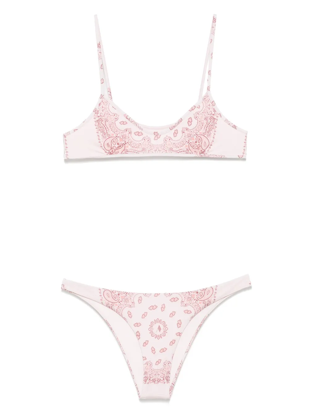 The Attico Bikini met paisley-print Roze