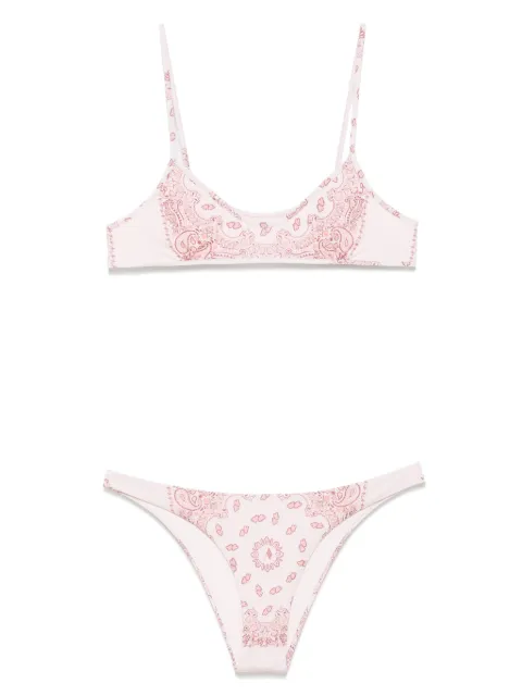The Attico Bikini con stampa paisley