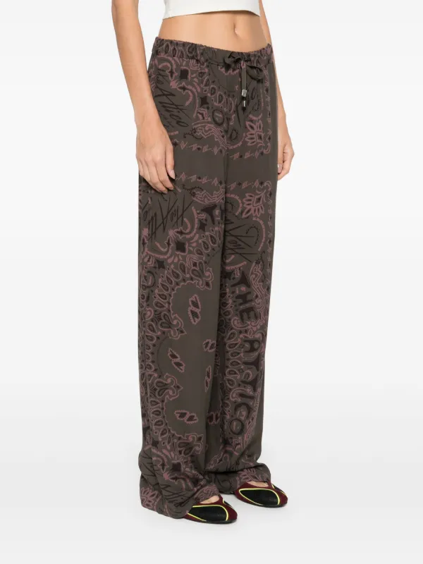 The Attico paisley-print Trousers | Green | FARFETCH