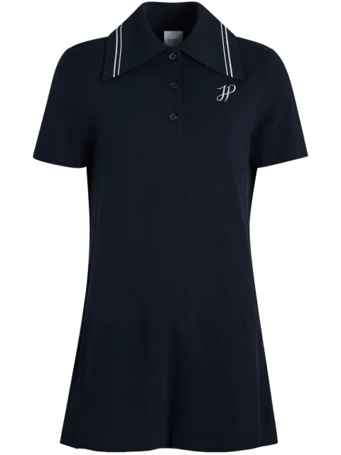 Patou logo-embroidered mini polo dress