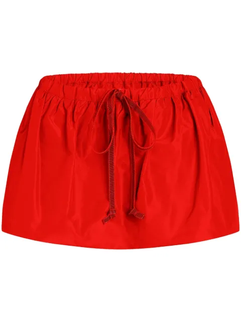 Patou Puffy faille mini skirt