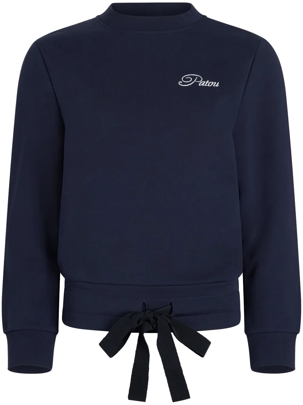 logo-embroidered organic cotton sweatshirt