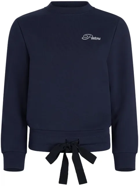 Patou logo-embroidered organic cotton sweatshirt