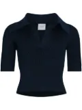 Patou knitted polo top - Blue