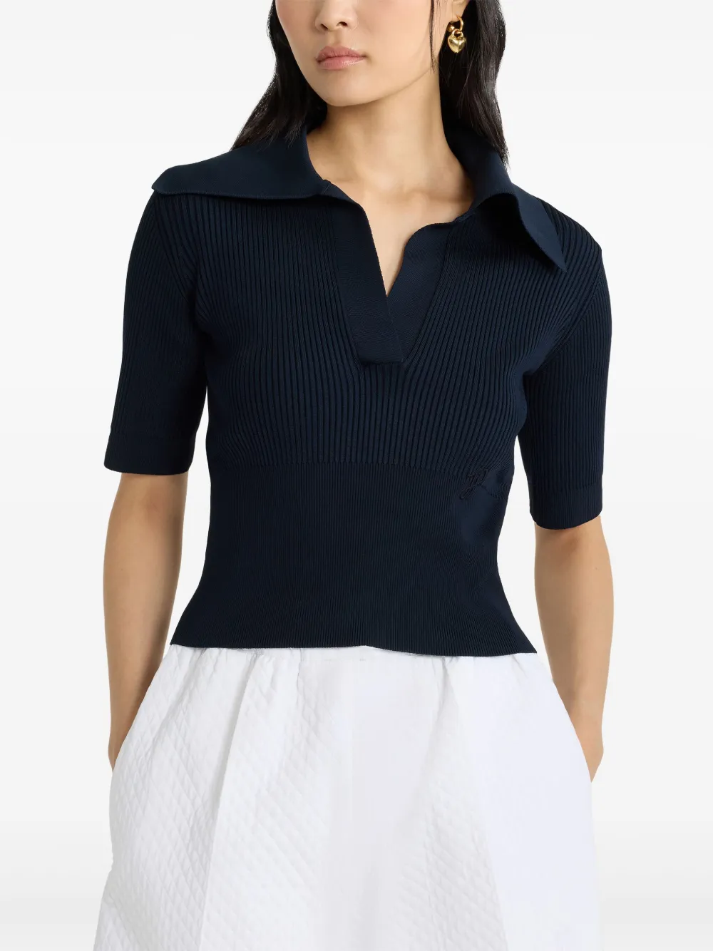 Patou Gebreide polotop Blauw