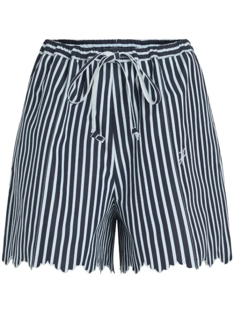 Patou striped drawstring shorts