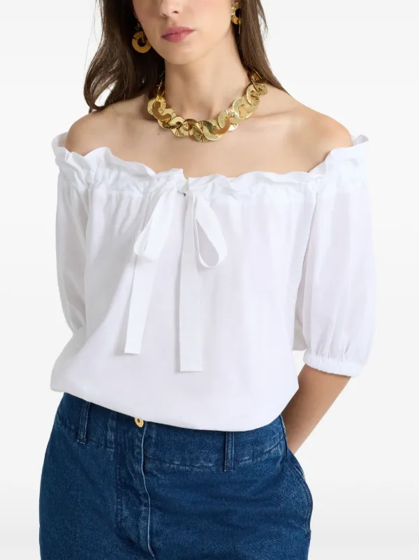 *関税・送料込み*【PATOU】コットン ドローストリング Tシャツ Patou | オーガニックコットン ドローストリング Tシャツ