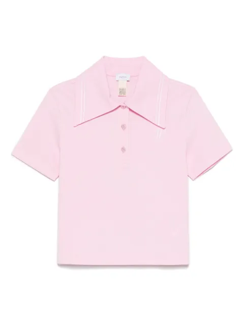 Patou logo-embroidered polo top