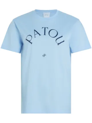 新品　PATOU パトゥ　ロゴ入り ブルー　Tシャツ 新品 PATOU パトゥ ロゴ入り ブルー Tシャツ Patou ロゴ Tシャツ