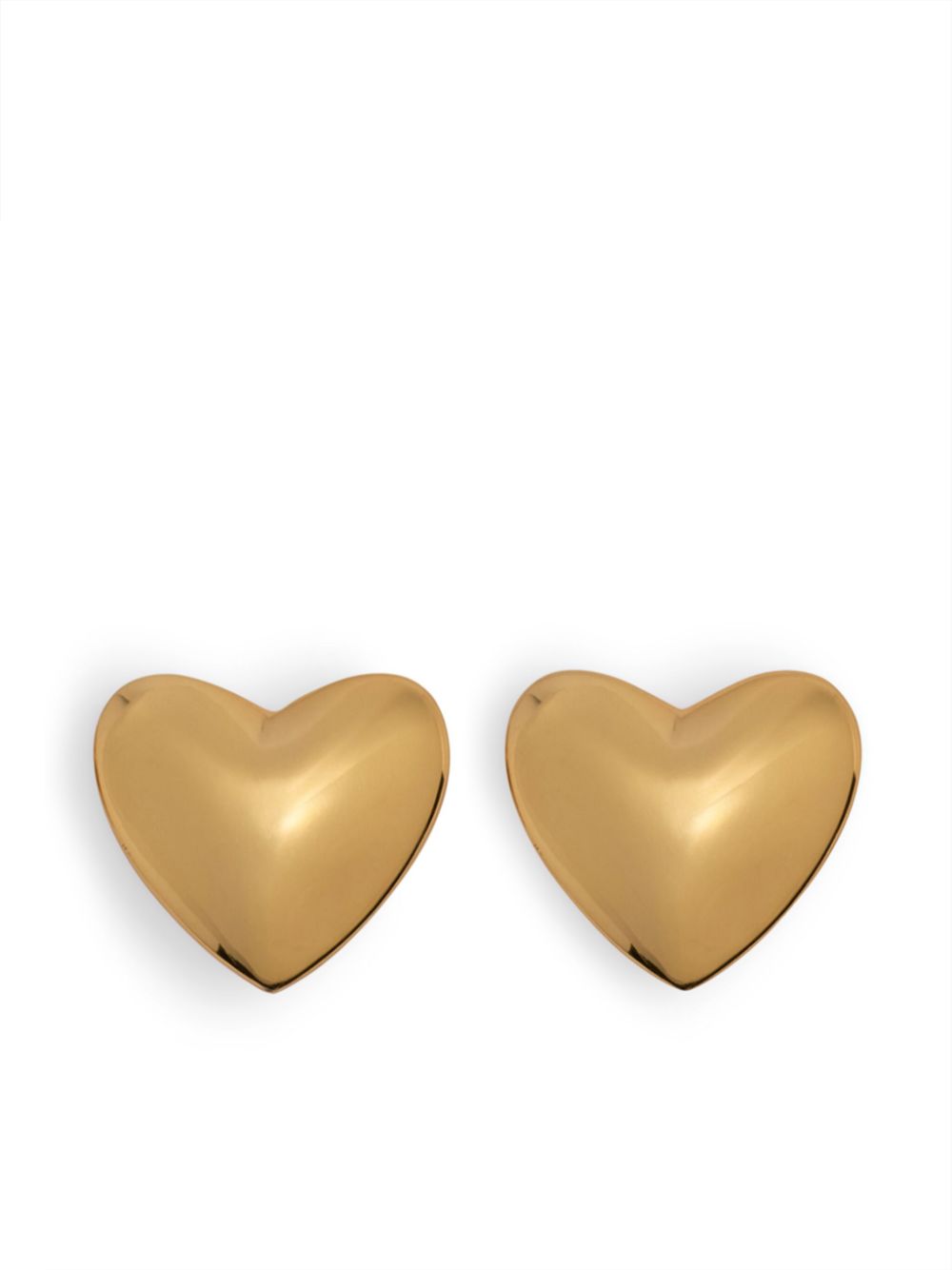 heart gold-plated earrings