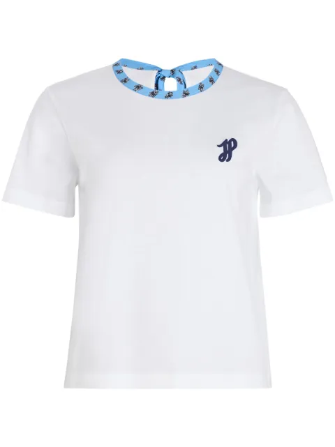 Patou contrast-collar organic cotton T-shirt 