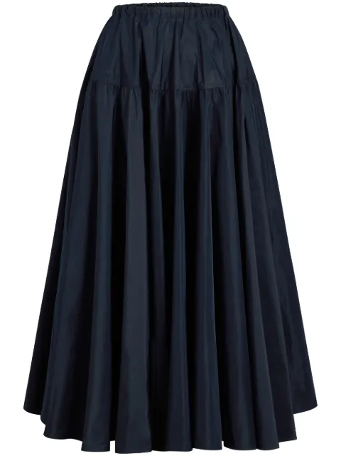 Patou faille maxi skirt
