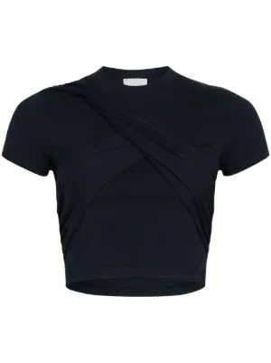 Patou | オーガニックコットン ディテール パトゥ クロップドTシャツ