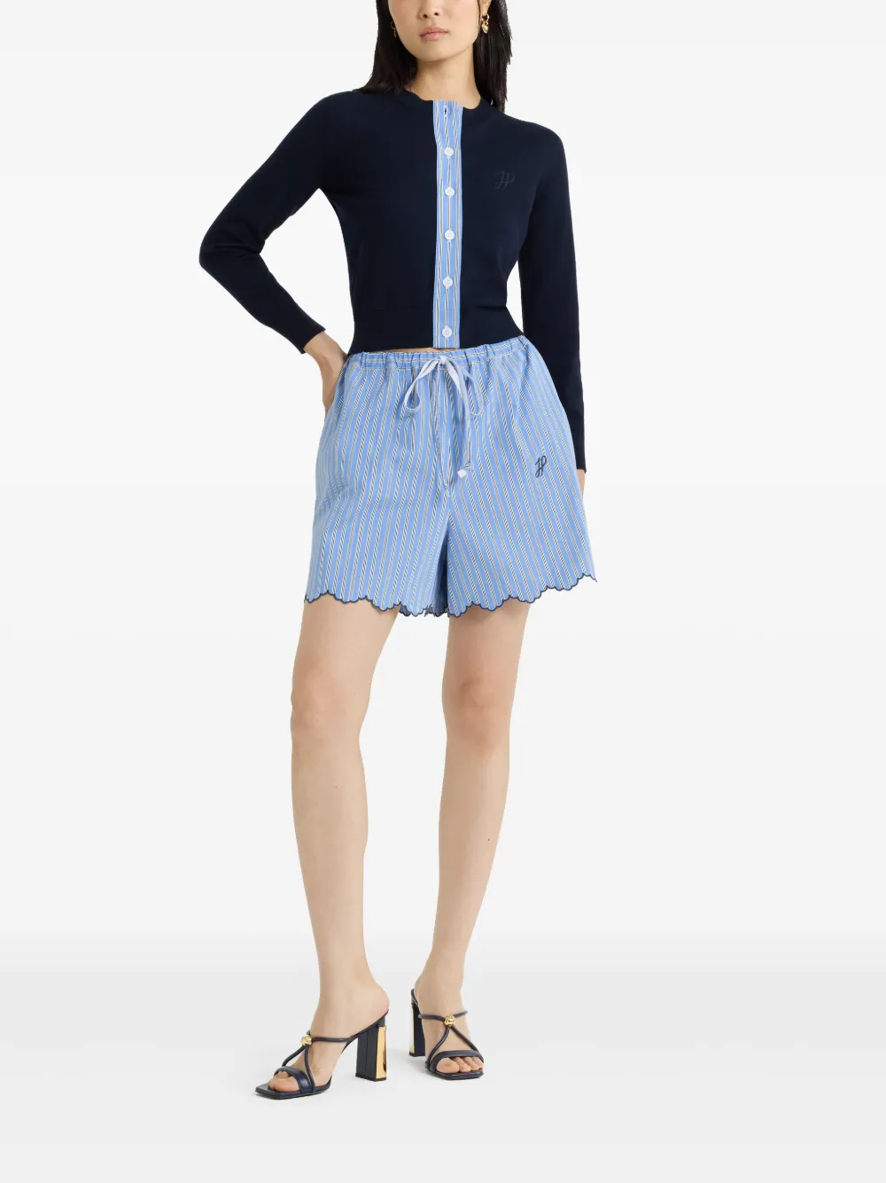 Patou striped drawstring shorts | Short & Mini Shorts | Image 2