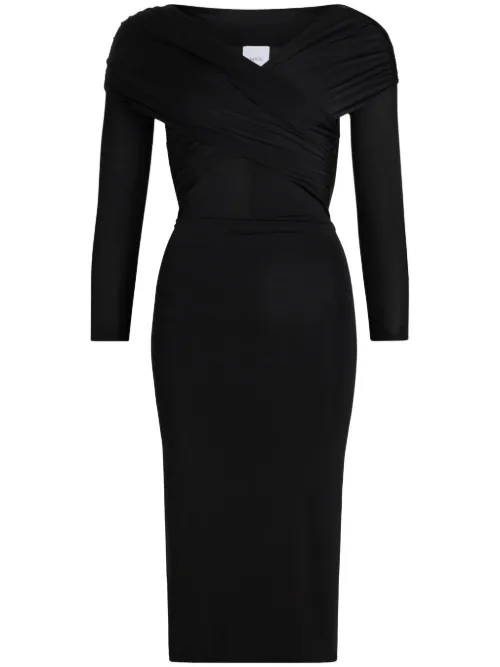 Patou robe à col croisé - Noir - Patou - Modalova