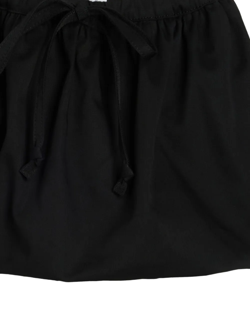 Patou Puffy gabardine mini-rok - Zwart