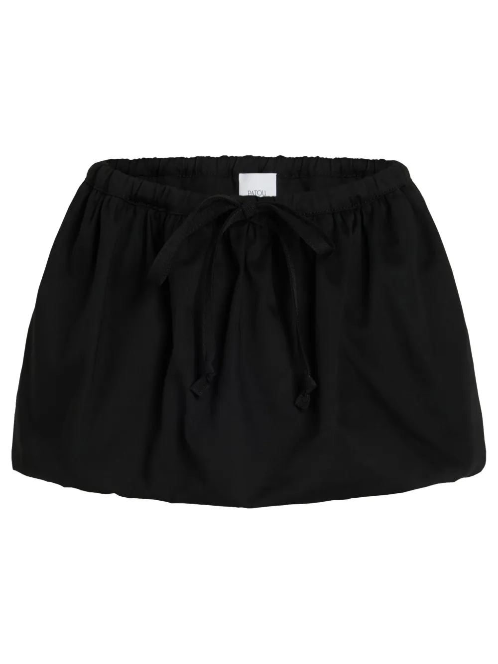 Patou Puffy ギャバジン ミニスカート - ブラック Patou Puffy ギャバジン ミニスカート - ブラック