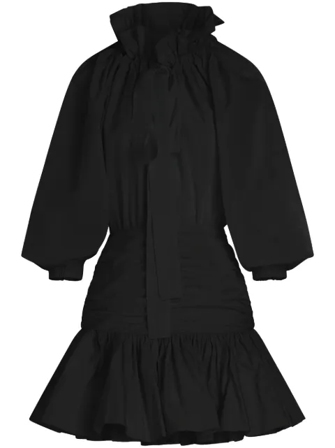Patou Volume sleeve mini dress 