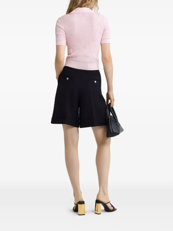 PATOU ボタン付きショートパンツ 34 マスタード Patou ボタン ショートパンツ | ブルー | FARFETCH JP