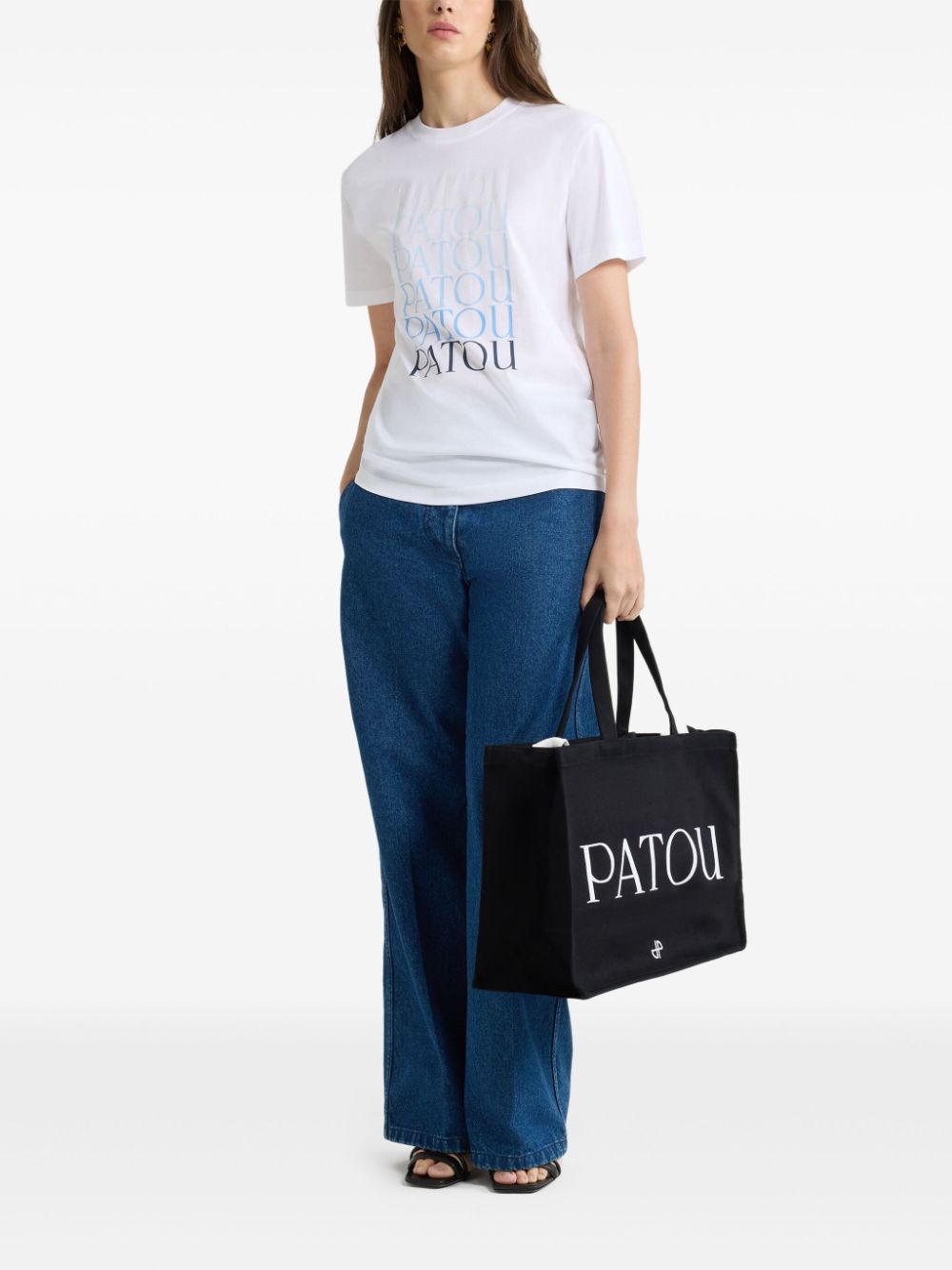 Patou T-shirt met logoprint - Wit