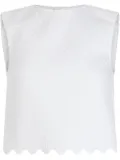 Patou quilted crop top - White