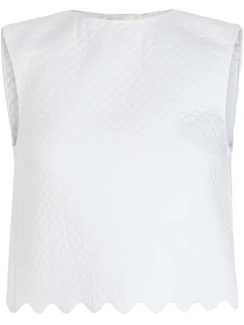 Patou quilted crop top