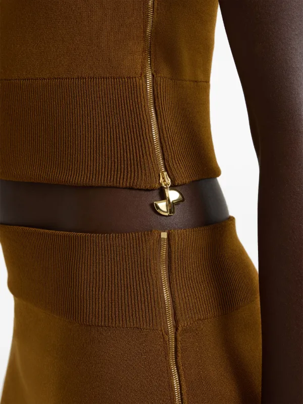 Patou ワンショルダー ニットトップ | ブラウン | FARFETCH JP