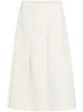 Patou pleated twill midi skirt - Neutrals