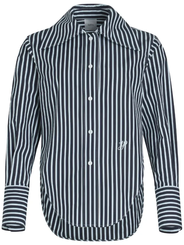 Patou ストライプ シャツ | ブルー | FARFETCH JP