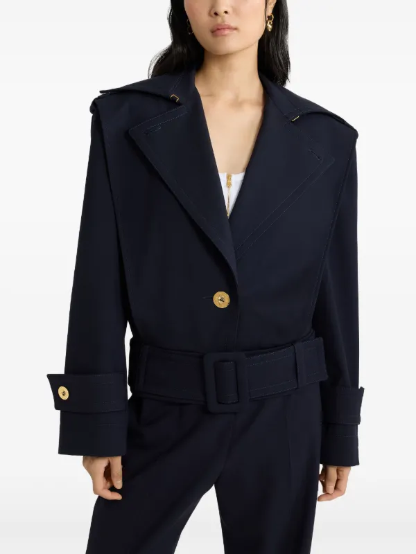 【送料&関税込】Patou Blue Virgin Wool Jacket Patou - Double-breasted virgin wool jacket blue - The Corner