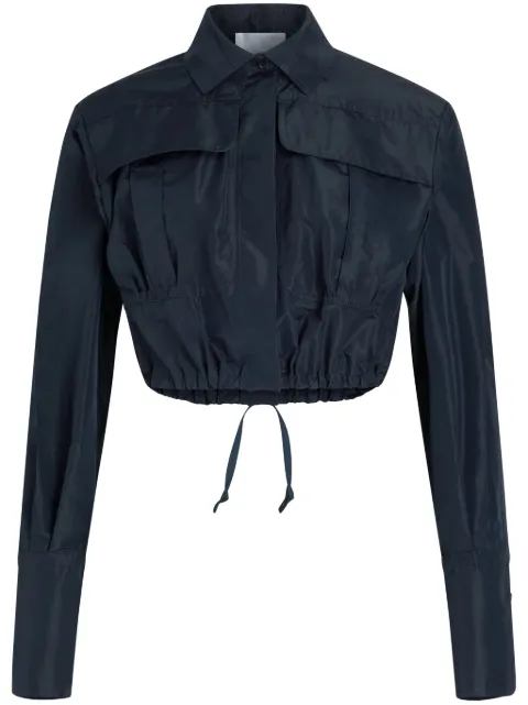Patou cropped faille safari shirt