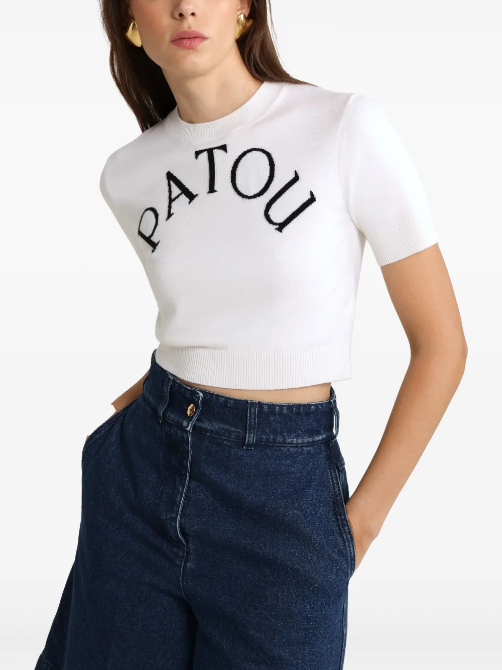 Patou Cropped top Wit