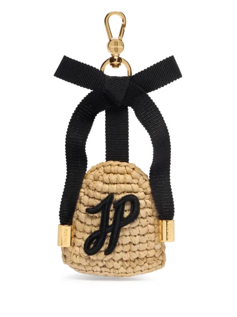 Patou raffia keychain