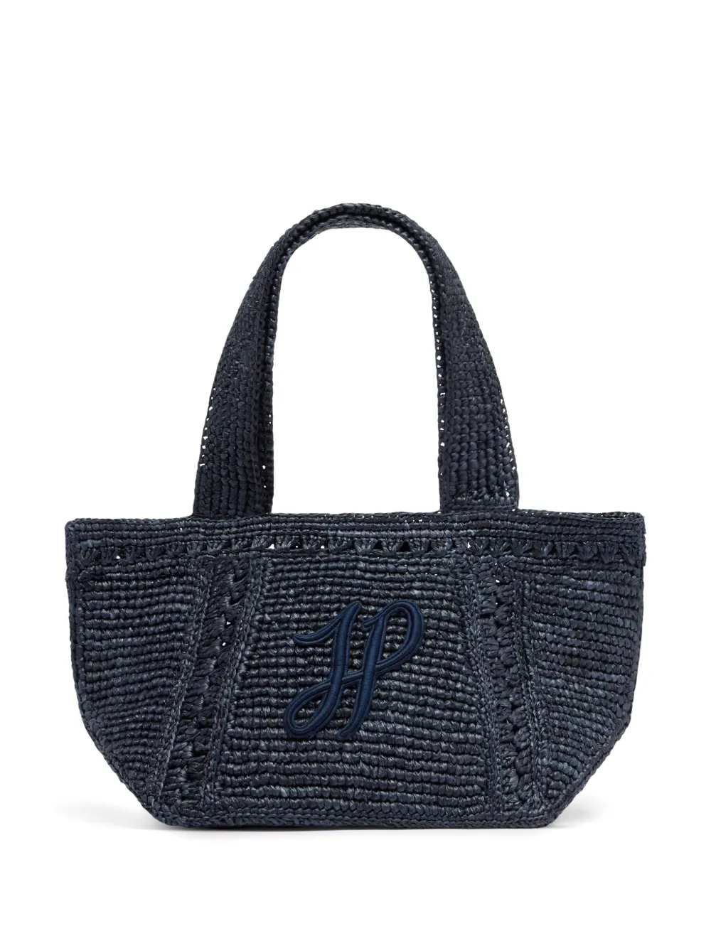 Patou small JP monogram trapeze-design tote bag | Blue | Image 1